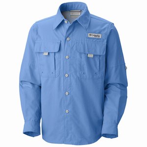 Columbia Camisas PFG Bahama™ Manga Larga Niño Azules (291JZQCNM)